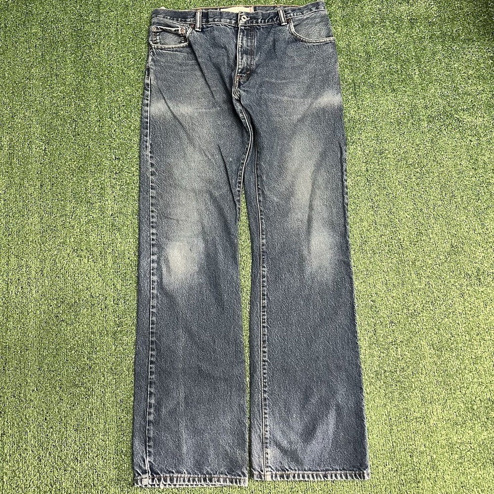 Vintage Y2K Levis 517 Bootcut Denim Jeans Dark Wash Mens 36x36 Baggy Skater